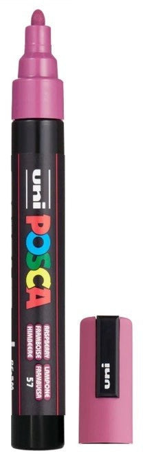 POSCA PAINT MARKER PC5M MEDIUM RASPBERRY - PC5MRASPBERRY — Bevs Cross ...