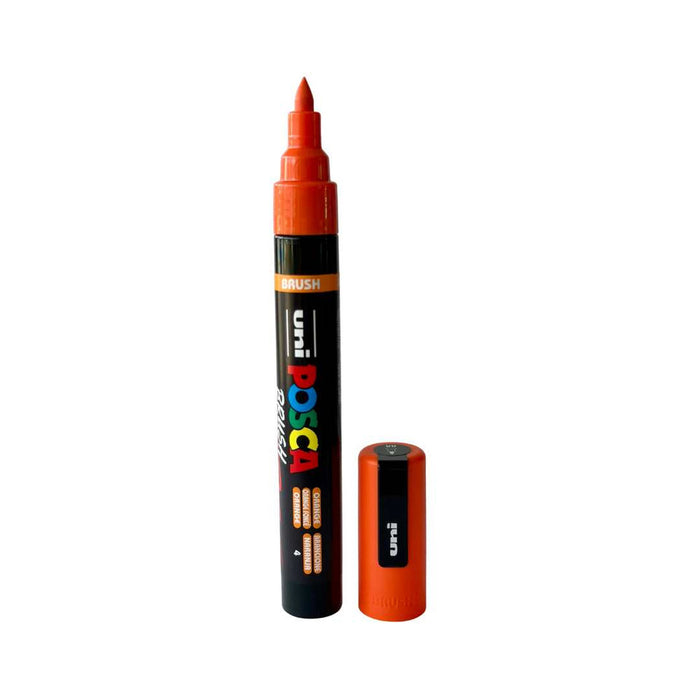 POSCA BRUSH MARKER 5BR ORANGE - PC5BR4