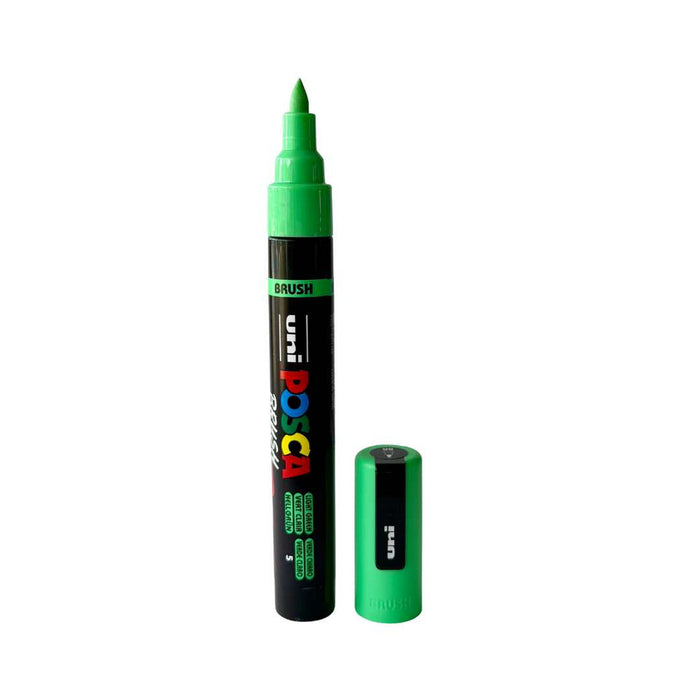 POSCA BRUSH MARKER 5BR LIGHT GREEN - PC5BR5