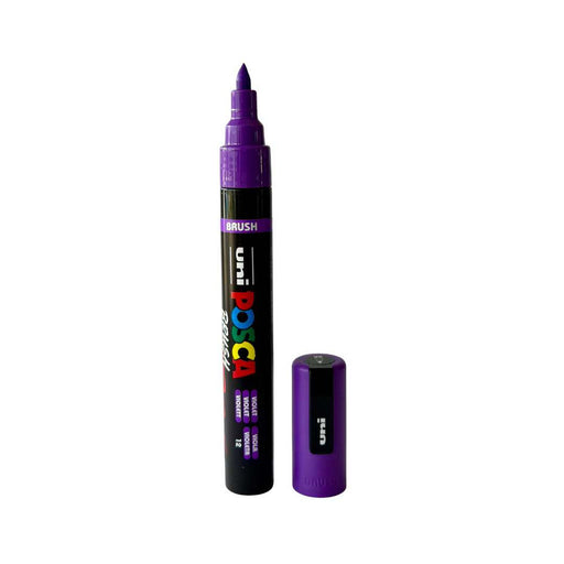 POSCA BRUSH MARKER 5BR VIOLET - PC5BR12