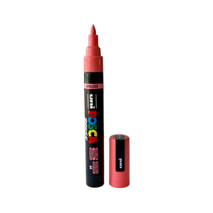 POSCA BRUSH MARKER 5BR CORAL PINK - PC5BR66