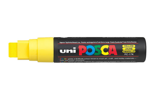 POSCA PAINT MARKER PC17K CHISEL YELLOW - PC17KY