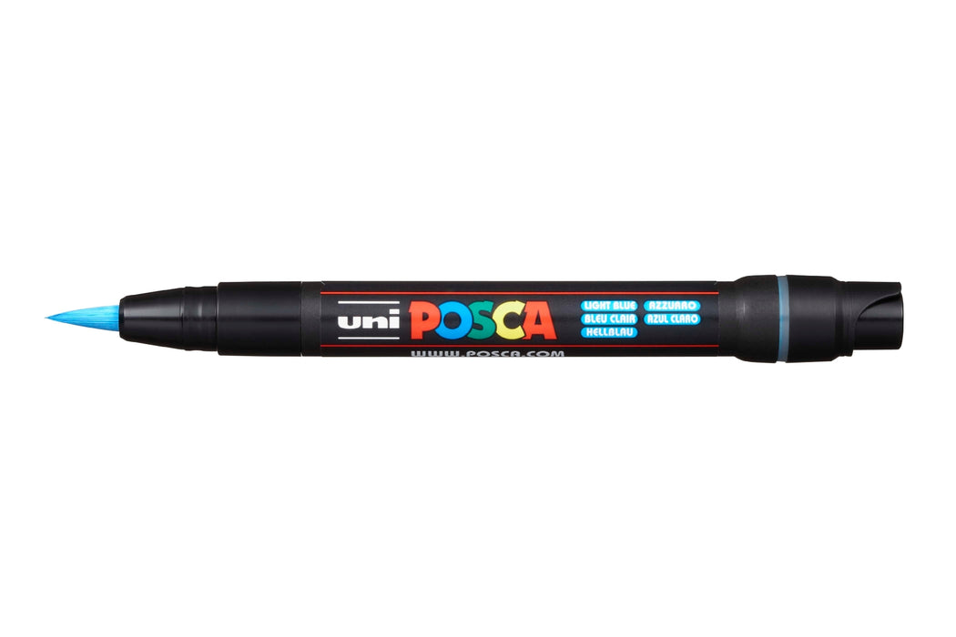 POSCA PAINT MARKER PCF350 BRUSH LIGHT BLUE - PCF350LB