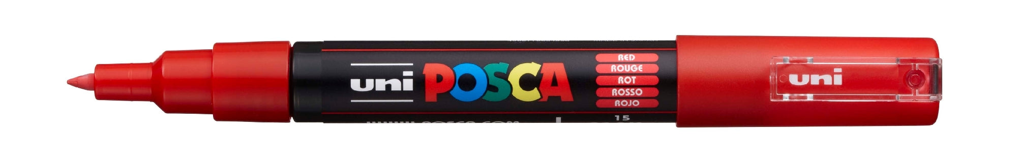 POSCA PAINT MARKER PC1M BULLET SHAPED RED - PC1MR