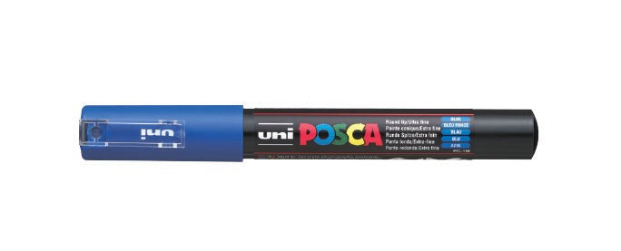 POSCA PAINT MARKER PC1M BULLET SHAPED BLUE - PC1MBL