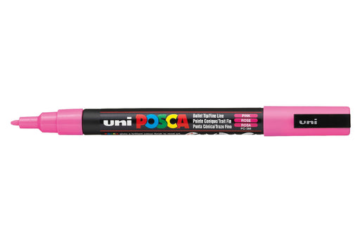 POSCA PAINT MARKER PC3M BULLET SHAPED PINK - PC3MP