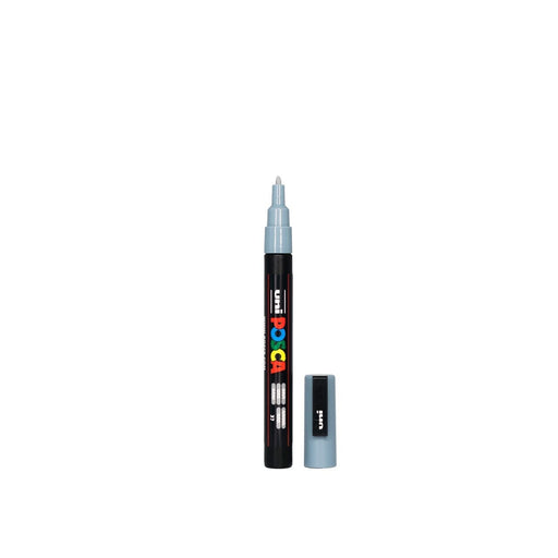 POSCA PAINT MARKER PC3M BULLET SHAPED GRAY - PC3MGR