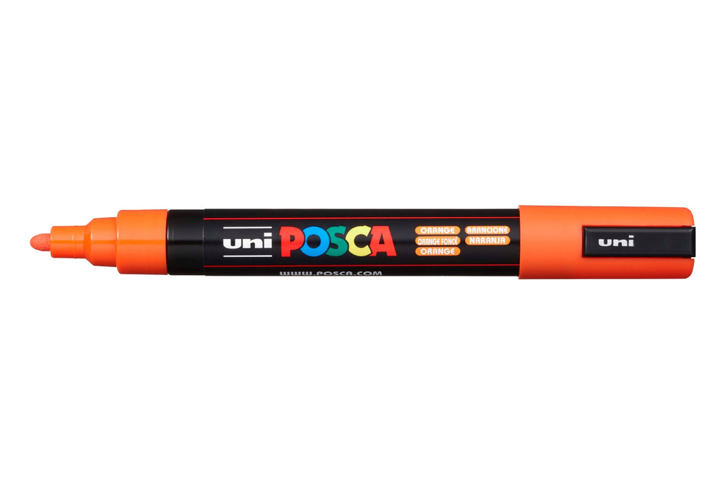 POSCA PAINT MARKER PC5M BULLET SHAPED ORANGE - PC5MO