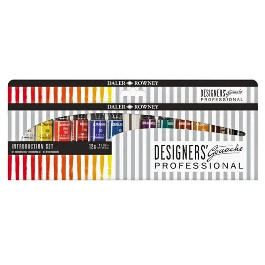 DALER ROWNEY DESIGNER GOUACHE SETS DESIGNERS INTRODUCTION SET 12X15ML - D136900001