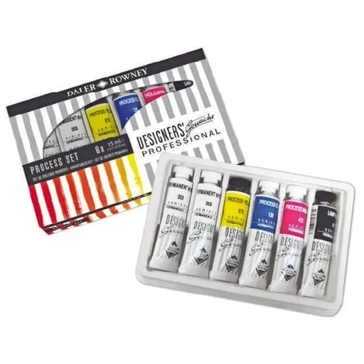 DALER ROWNEY DESIGNER GOUACHE SETS DESIGNERS STARTER SET 6X15ML - D136900004