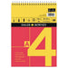 DALER ROWNEY RED & YELLOW ALBUM SKETCH PAD A4 150GSM 25 SHEETS - D405010400