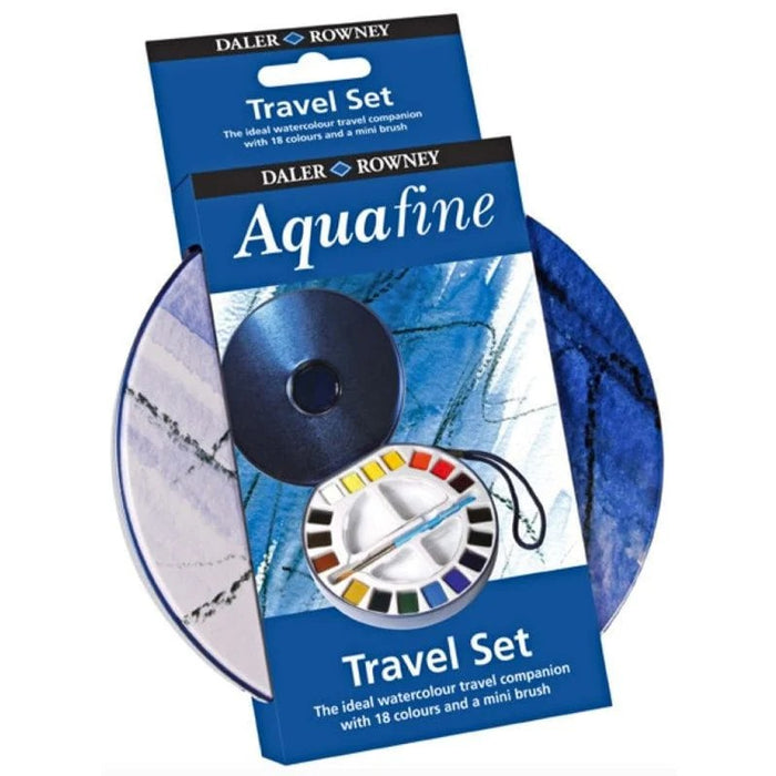 AQUAFINE WATERCOLOUR TRAVEL TIN 18 HALF PAN - D131900030