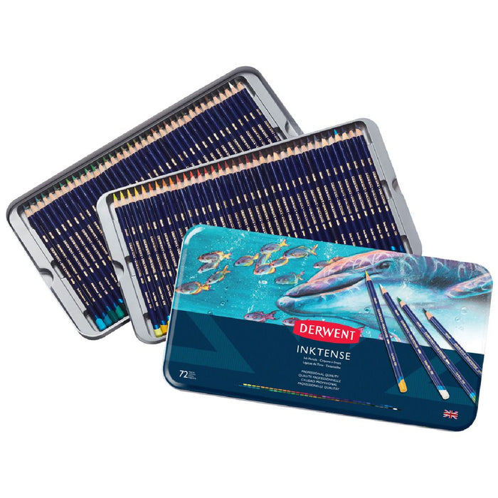 DERWENT INKTENSE PENCIL TIN 72 ASSORTED COLOURS - 5006304