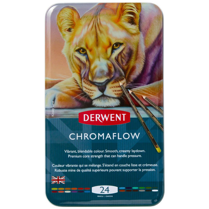 DERWENT CHROMAFLOW PENCILS TIN 124 - 2305857