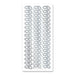 STICKER INTERLINKED DOUBLE RINGS SILVER - XL086P-02