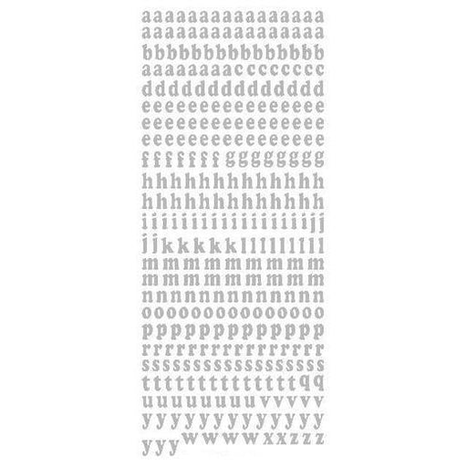 STICKER LOWER CASE LETTERS 8MM SILVER - XL300P-02