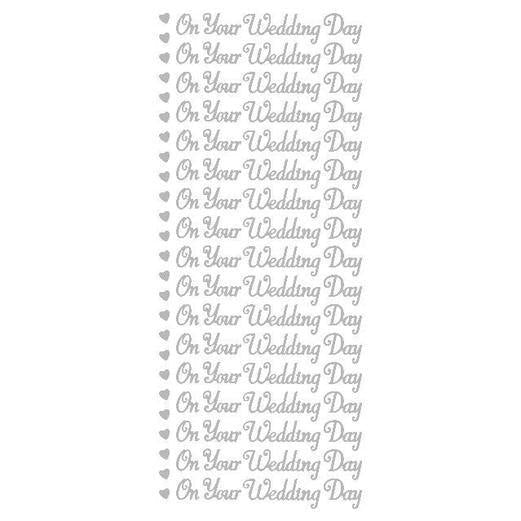 STICKER ON YOUR WEDDING DAY BLACK - XL478P-03