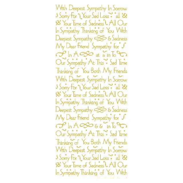 STICKER DEPPEST SYMPATHY GOLD - XL746P-01