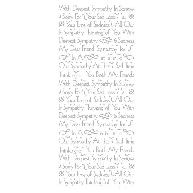 STICKER DEPPEST SYMPATHY SILVER - XL746P-02