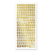 STICKER ALPHABET UPPER 10MM GOLD - XL758P-01