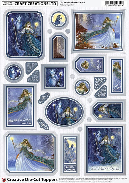 CRAFT CREATIONS DIE CUT WINTER FANTASY - CDT513G