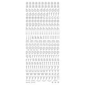 STICKER 8MM PLAIN LOWERCASE ALPHABET GOLD - XL814P-01