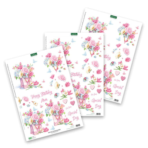 CRAFT CREATIONS 3D DIECUT FILLED WITH FLOWERS - DCD646