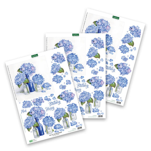 CRAFT CREATIONS 3D DIECUT HYDRANGEAS - DCD665