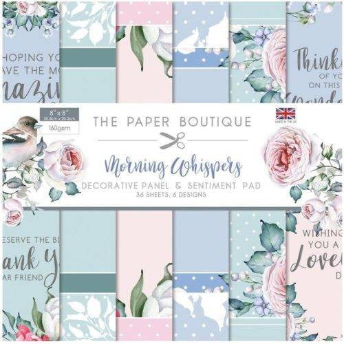 PB 8X8 SENTIMENT PAD MORNING WHISPERS - PB1307