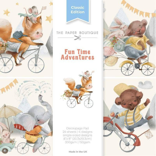 THE PAPER BOUTIQUE FUN TIME ADVENTURES 8 IN X 8 IN DECOUPAGE - PB2040