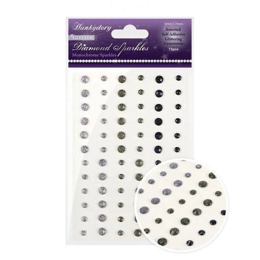 DIAMOND SPARKLES GLITTER GEMSTONES - MONOCHROME SPARKLES - GEM222