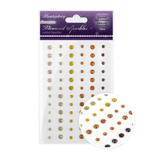 DIAMOND SPARKLES GLITTER GEMSTONES - AMBER SPARKLES - GEM225