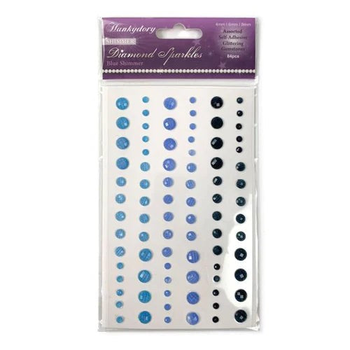 DIAMOND SPARKLES SHIMMER GEMSTONES - BLUE SHIMMER - GEM239