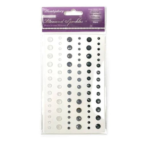 DIAMOND SPARKLES SHIMMER GEMSTONES - MONOCHROME SHIMMER - GEM241