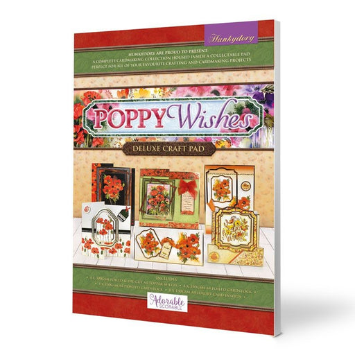 HUNKYDORY DELUXE CRAFT PAD POPPY WISHES - DCPAD111