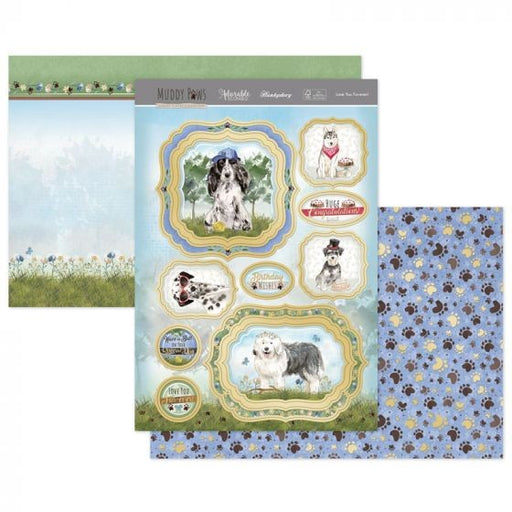 HUNKYDORY TOPPER MUDDY PAWS LOVE YOU FOREVER - MUDPAW904