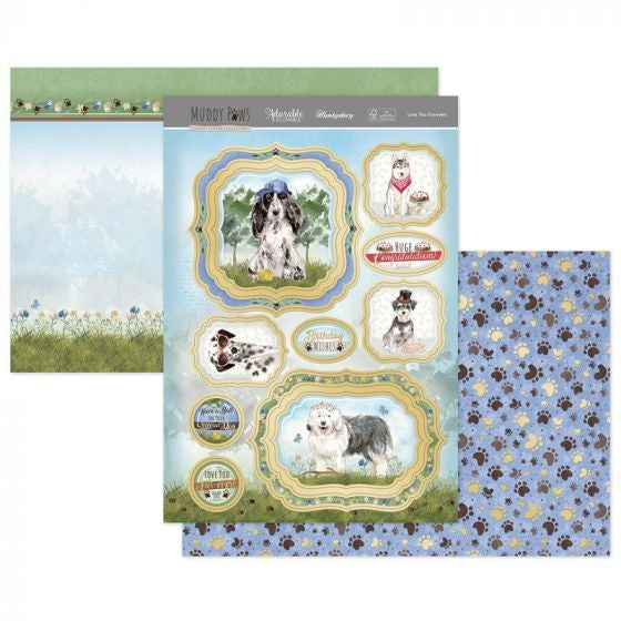 HUNKYDORY TOPPER MUDDY PAWS LOVE YOU FOREVER - MUDPAW904