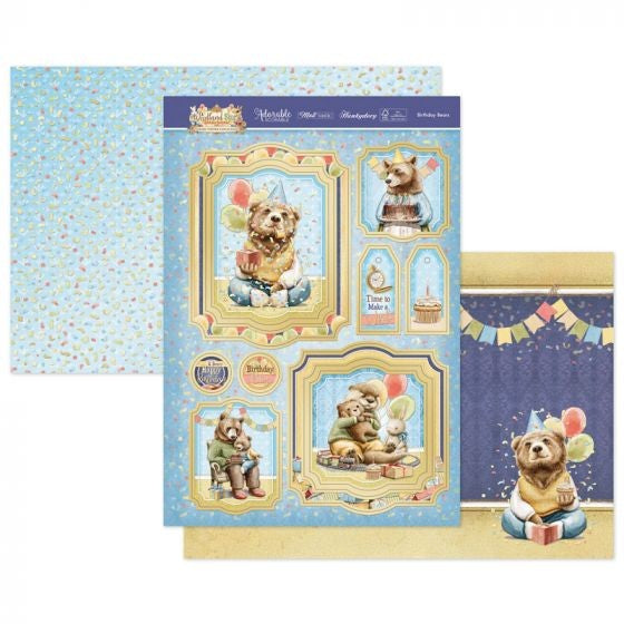 HUNKYDORY TOPPER WOODLAND STORY BIRTHDAY BEAR - STORYSURP902
