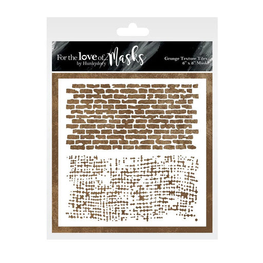 HUNKYDORY FOR THE LOVE OF MASKS GRUNGE TEXTURE TILES - FTLM441 