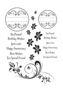 PHIL MARTIN STAMPS CIRCLE FRAME AND FLOURISH - SYCFFC