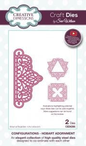 SUE WILSON DIES CONFIGURATIONS HOBART ADORNMENT - CED6306