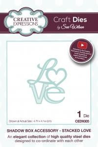 SUE WILSON DIES SHADOW COLLECTION STACKED LOVE - CED9305