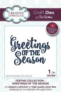 SUE WILSON FESTIVE COLLECTION GREETING OF SEASON - CED3068