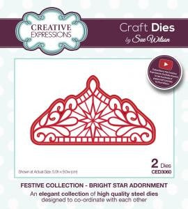 SUE WILSON FESTIVE COLLECTION BRIGHT STAR ADORNMEN - CED3060
