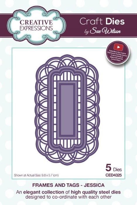 SUE WILSON DIES FRAMES AND TAGS COLL JESSICA - CED4325