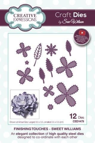SUE WILSON DIES FINISHING TOUCHES SWEET WILLIAMS - CED1479