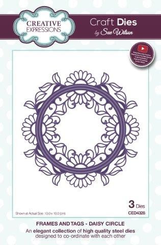 SUE WILSON DIES FRAMES AND TAGS DAISY CIRCLE - CED4328
