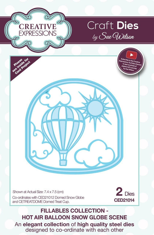 SUE WILSON DIES FILLABLES COLLECTION HOT AIRBALLOON SCENE - CED21014