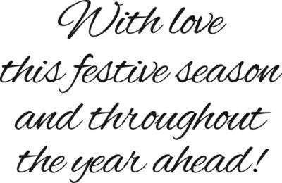 WOODWARE CLEAR STAMPS WITH LOVE THIS FESTIVE SEASON - JWS074