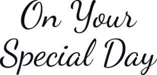 WOODWARE CLEAR STAMPS ON YOUR SPECIAL DAY - JWS077